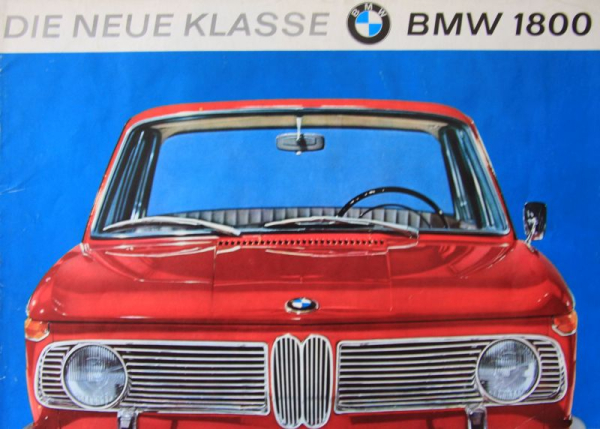 BMW 1800 Modelprogram 1963 "Die neue Klasse" Carbrochure (10116)